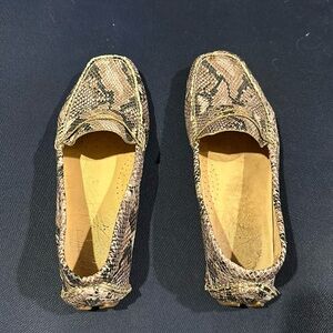 Cole Haan driving shoe snakeskin